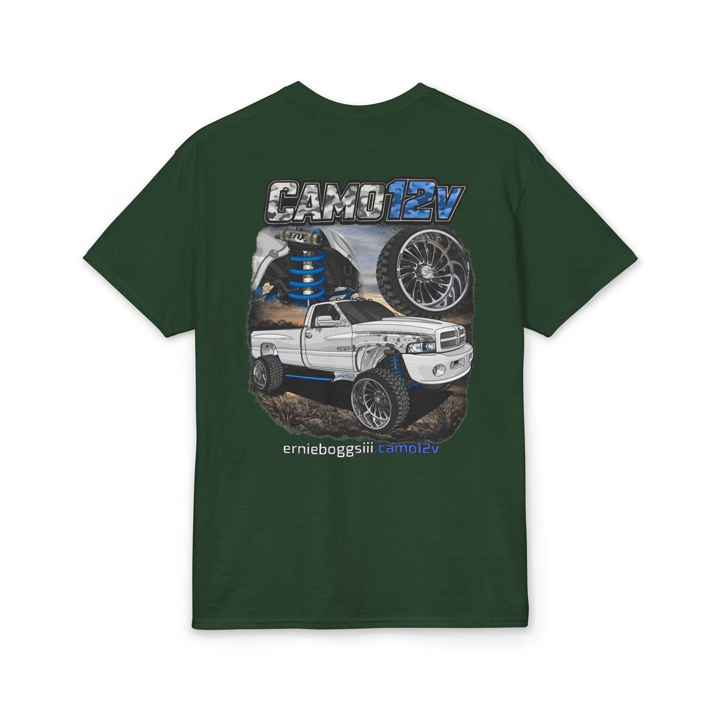 T-Shirt — Camo EV Lifted Truck Graphic Tee