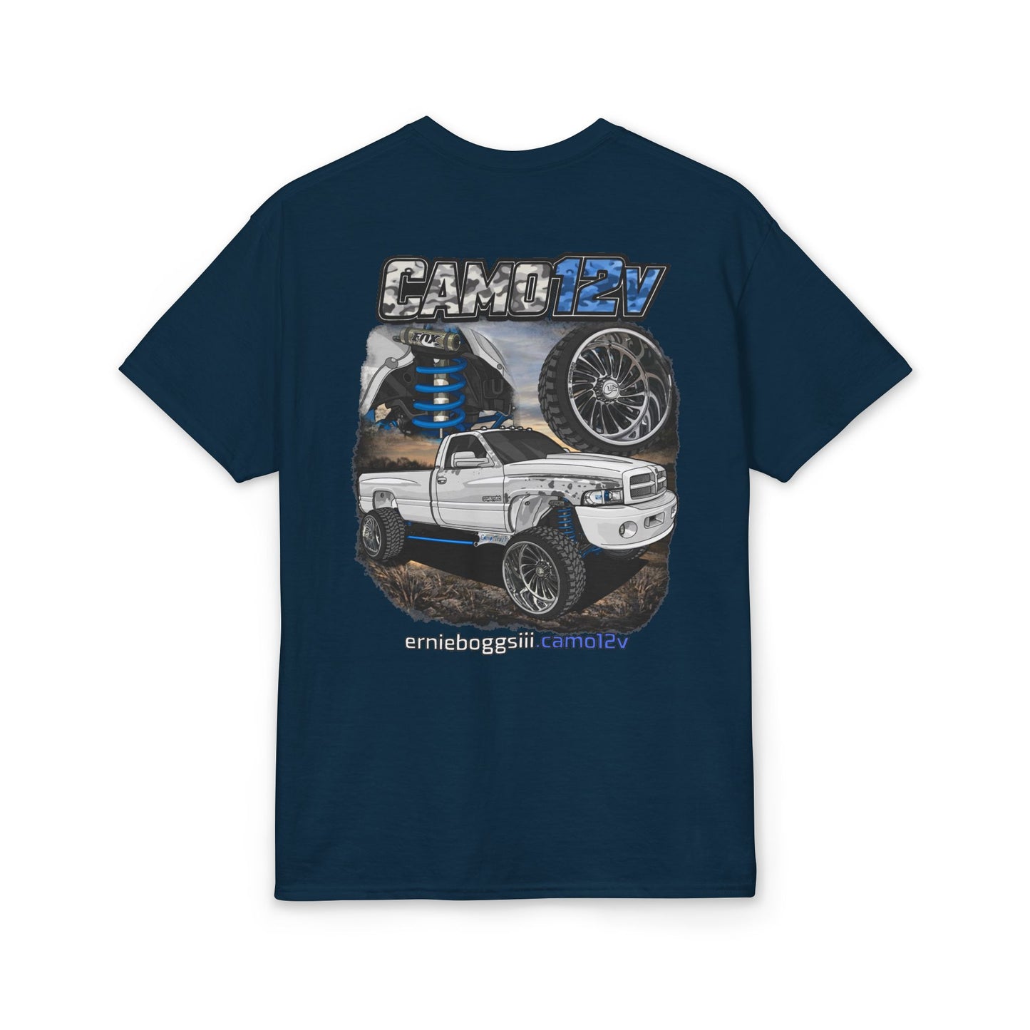 T-Shirt — Camo EV Lifted Truck Graphic Tee