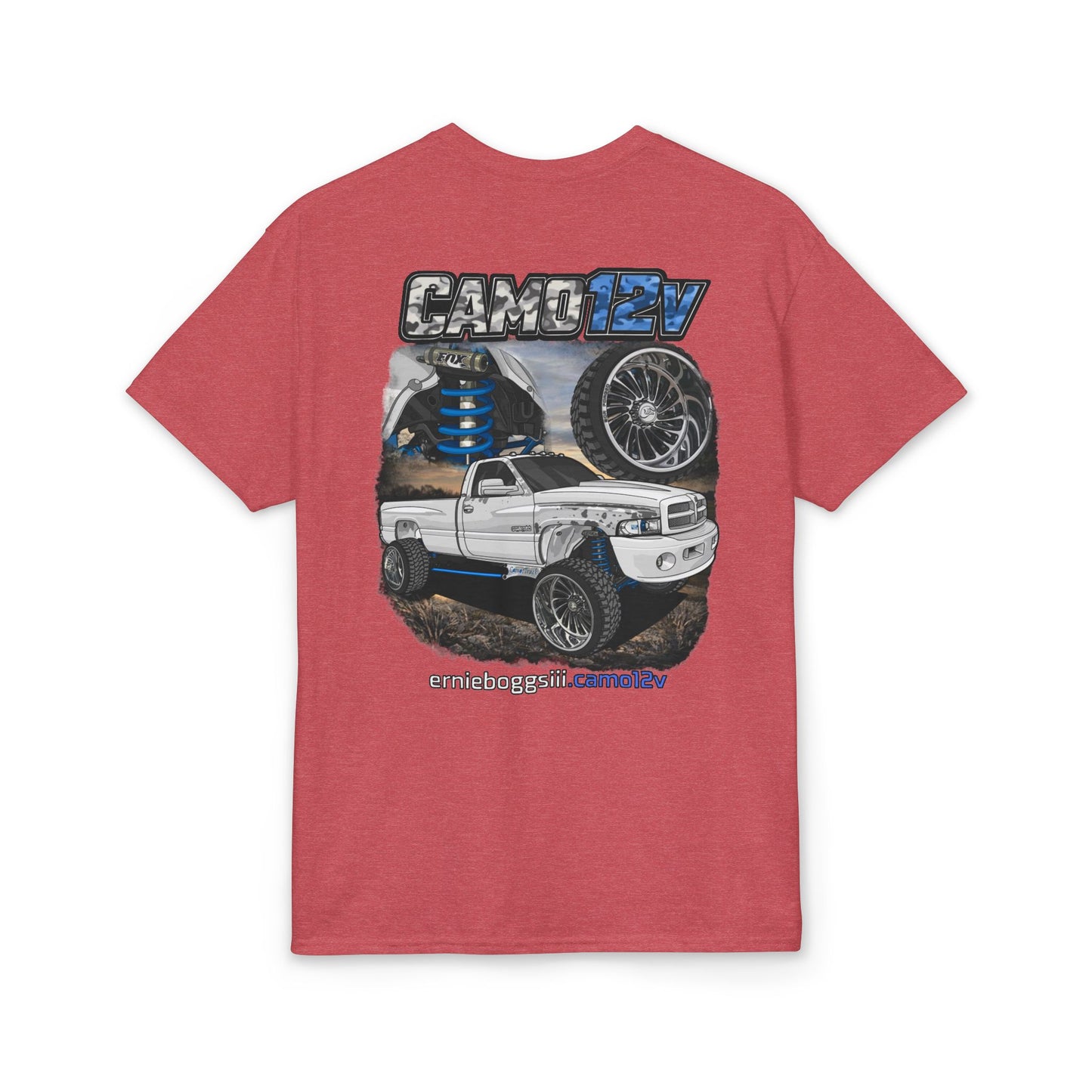 T-Shirt — Camo EV Lifted Truck Graphic Tee