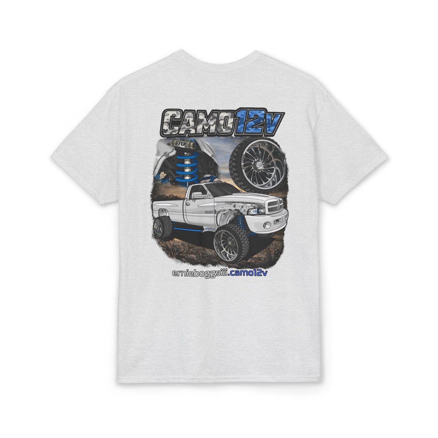 T-Shirt — Camo EV Lifted Truck Graphic Tee