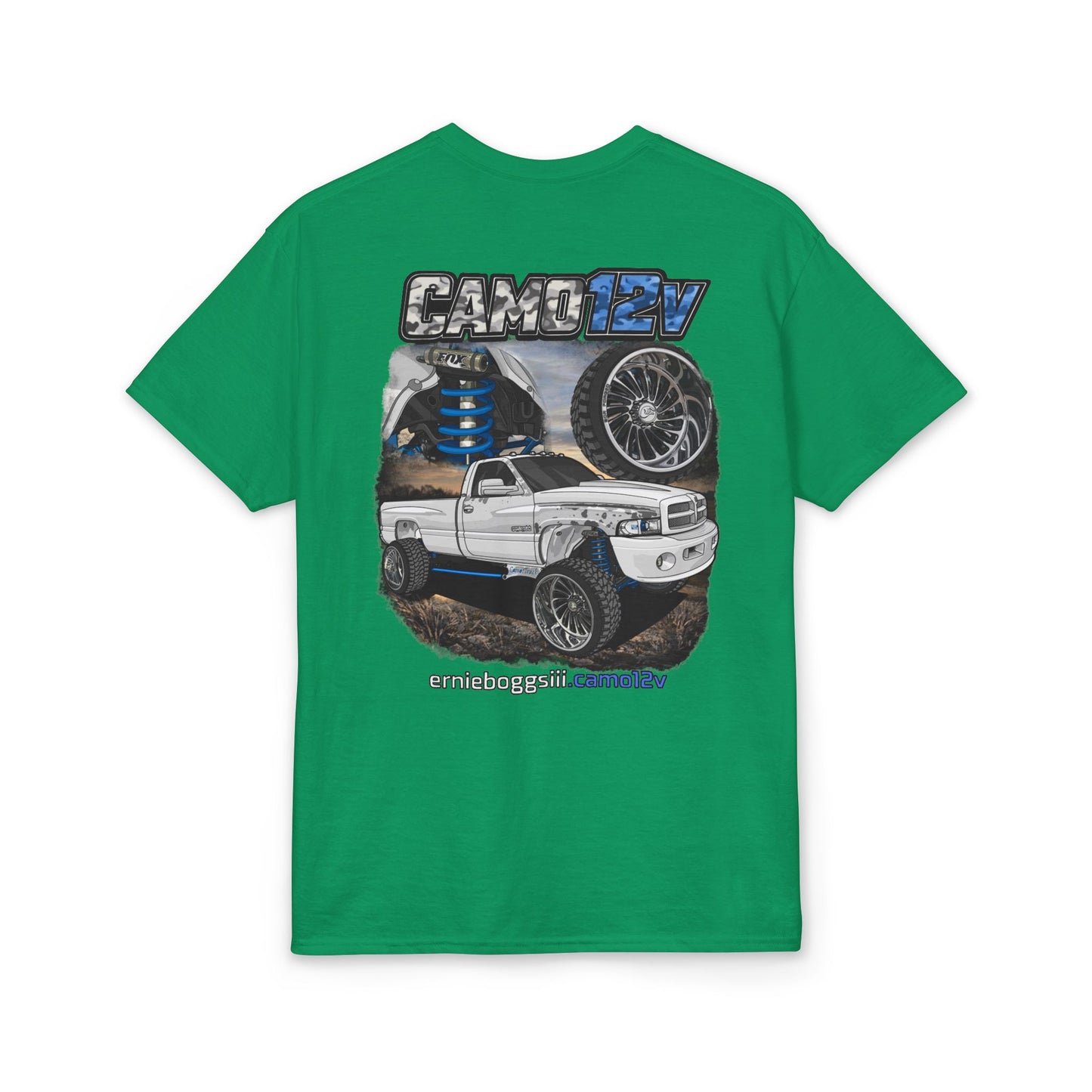 T-Shirt — Camo EV Lifted Truck Graphic Tee